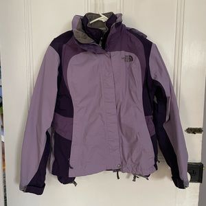 The North Face Women’s Small Triclimates Jacket in Purple.